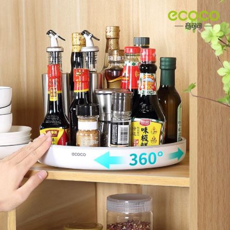 Multi-Functional Rotating Spice Rack Kitchen Table Soy Sauce Bottle Seasoning Storage Supplies Household