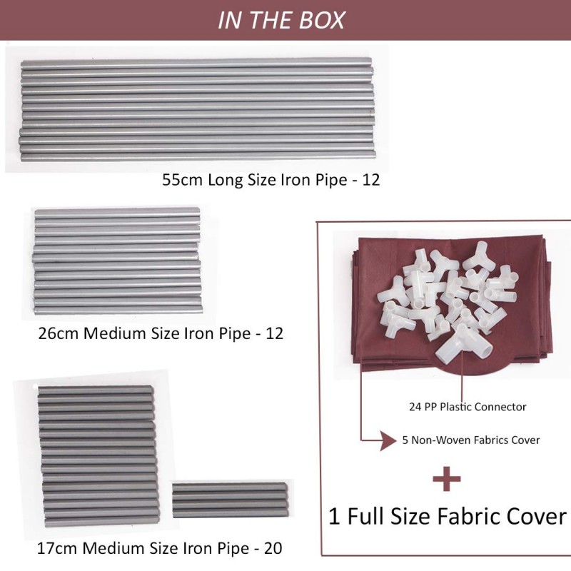 Shoe Rack & Wardrobe 5 layers Portable Shoe Rack