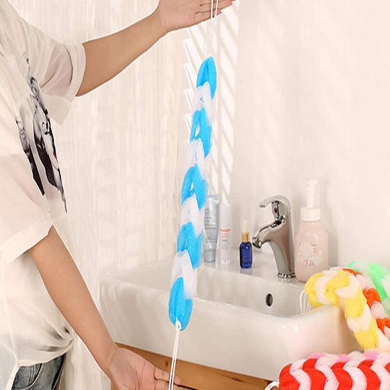 Long Loofah Sponge Bath Belt For Body Care Shower
