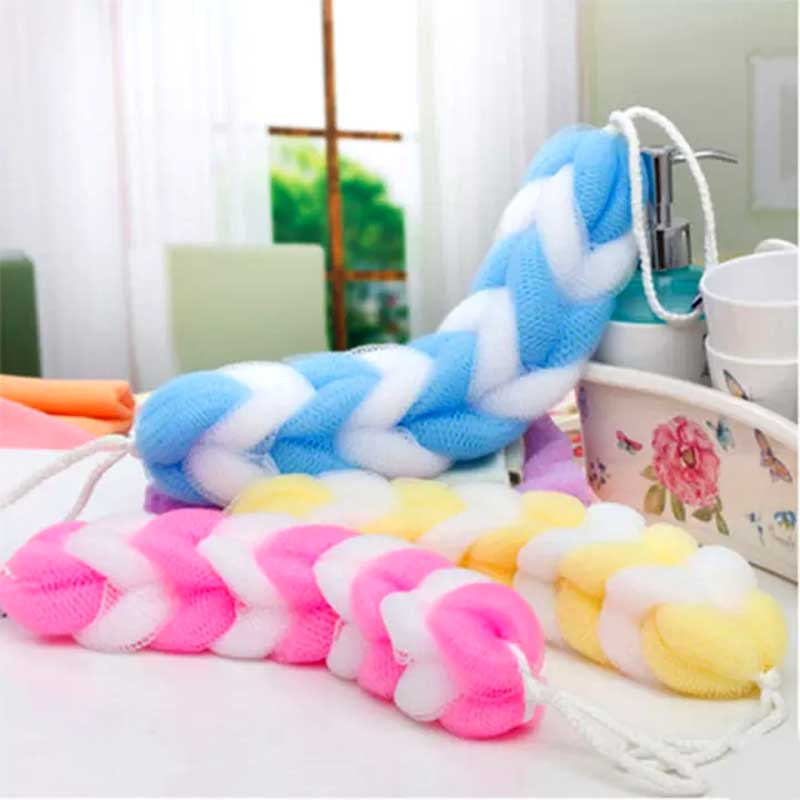 Long Loofah Sponge Bath Belt For Body Care Shower