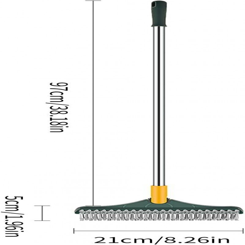 3 in 1 Floor Scrub Brush, 180° Rotating Household Cleaning Brush