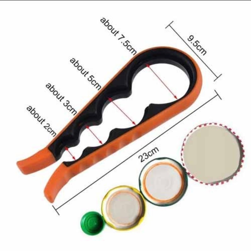 4 In 1 Bottle Lid Opener Jar Opener Bottle Cap Opener NYStore