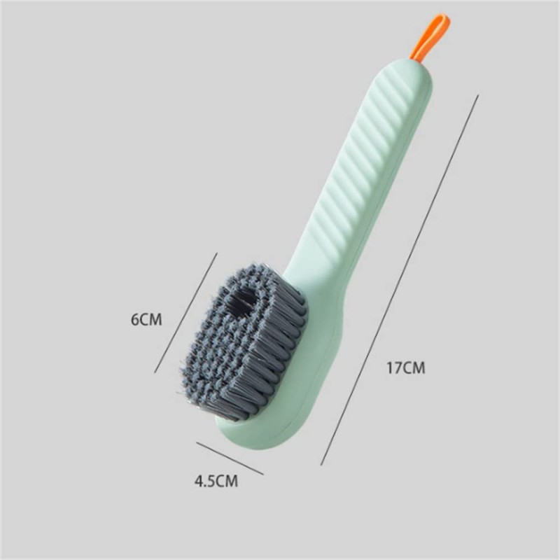 Multifunctional Liquid Shoe Brush, Press Type Soft Bristle Shoe Cleaning Brush
