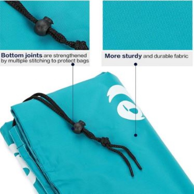 Smile Shape Nylon Laundry Bag, Travel Storage Pouch Machine Washable Dirty Clothes Organizer Wash Drawstring Bag