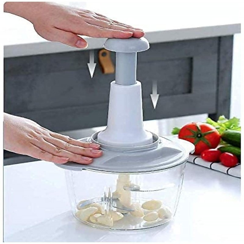 Manual Speedy Hand Press Food Chopper Manual Vegetable Chopper NYStore