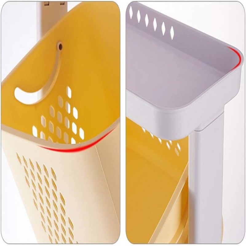 Kids Tilt Baskets Toys Organizing Trolley - Colorful Trolley