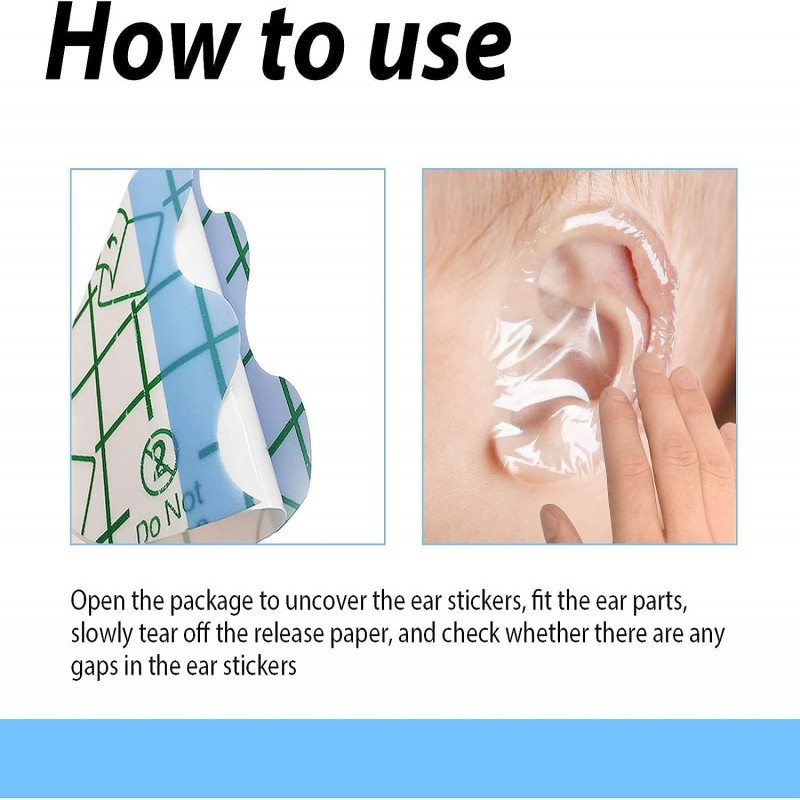 30pcs Baby Waterproof Ear Patch Stickers Ear Protector Swimming Bath Shampoo