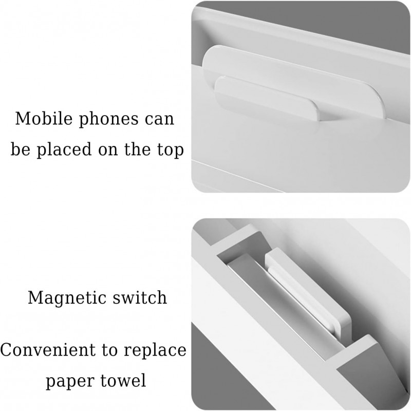 Tissue Box Holder with Stationery Remote Control Box - NY-Store 