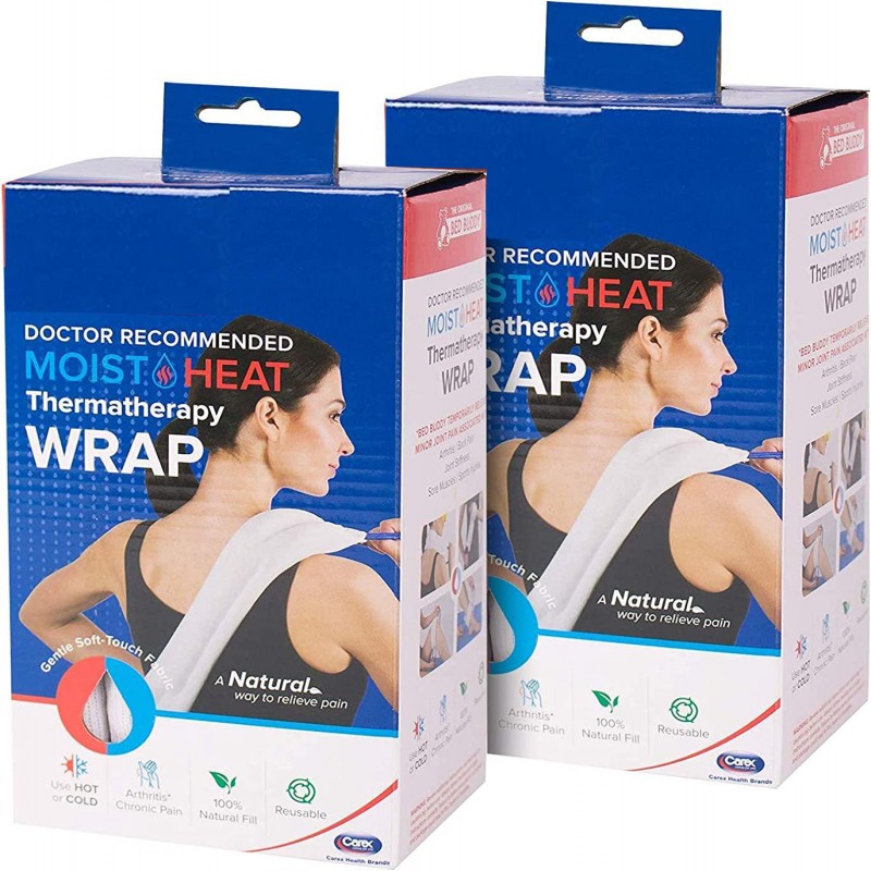 Moist & Heat Neck Warmer, Heating Pad For Neck, Sore Muscles, Period Cramps - Microwavable Heating Pad