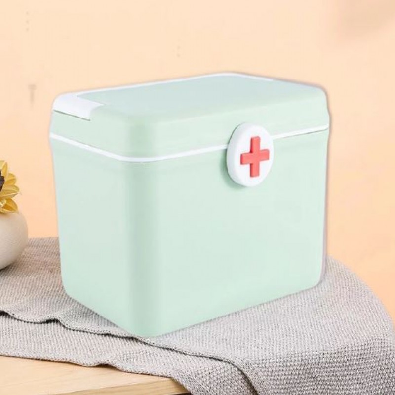 Colored Macaroon Medicine Box Large Capacity Household Multi-layer Medicine Box