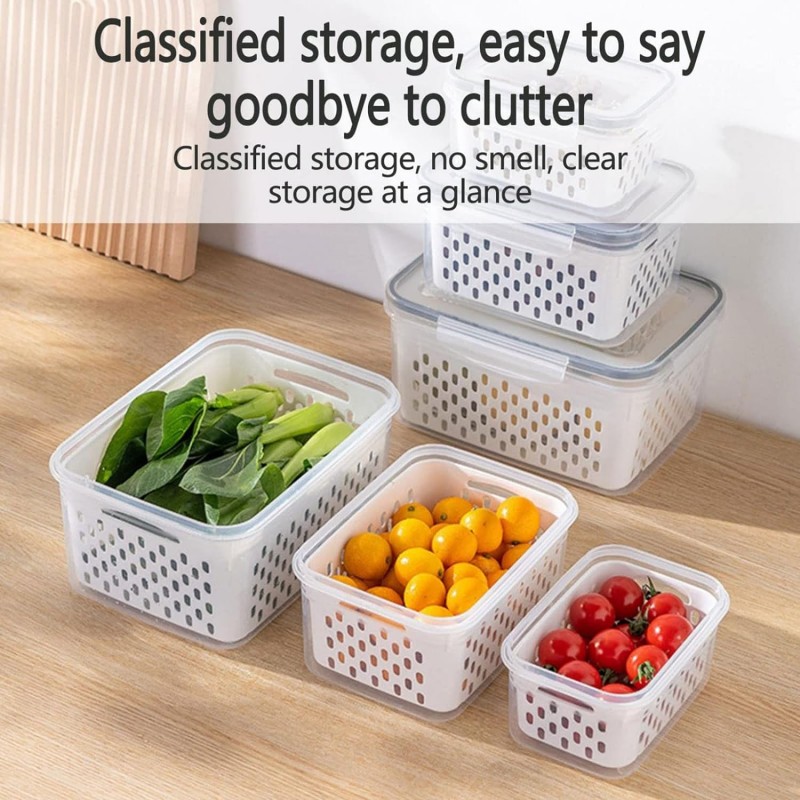 Fruit and Vegetable Storage Container for Refrigerator - NY-Store 