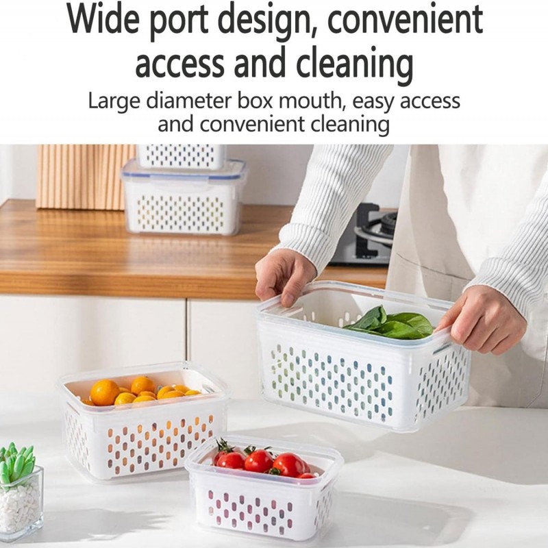 Fruit and Vegetable Storage Container for Refrigerator - NY-Store 