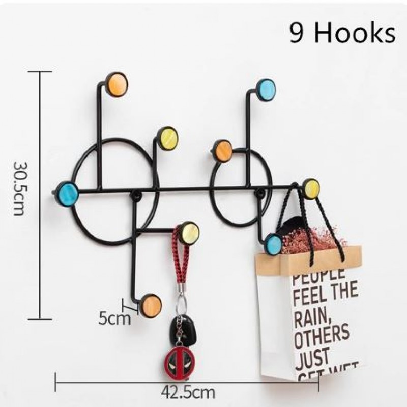 Nordic Style Wall Shelf With Hooks - NY-Store 