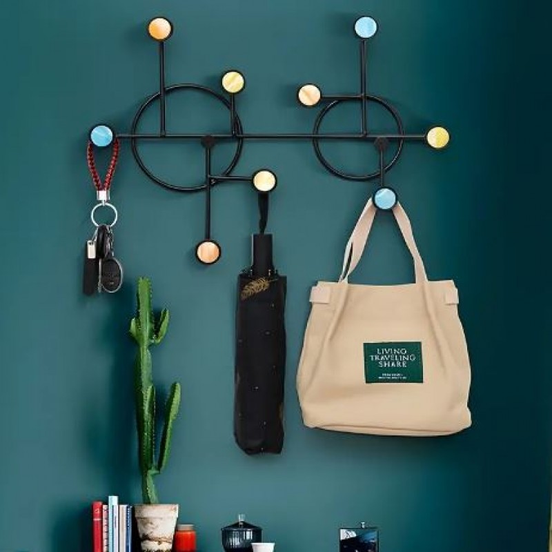 Nordic Style Wall Shelf With Hooks - NY-Store 