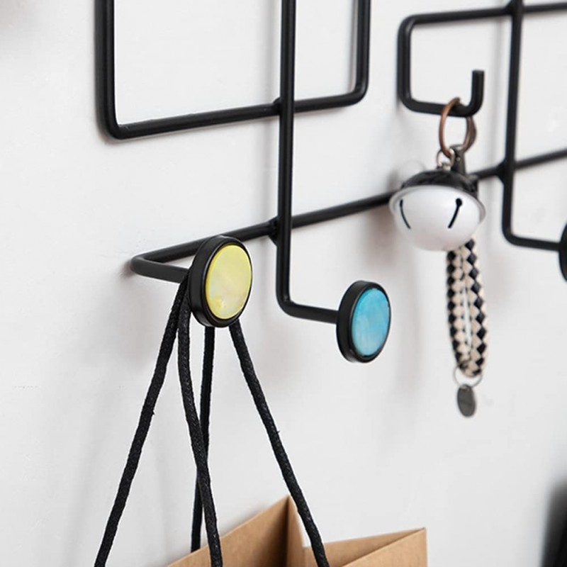 Nordic Style Wall Shelf With Hooks - NY-Store 