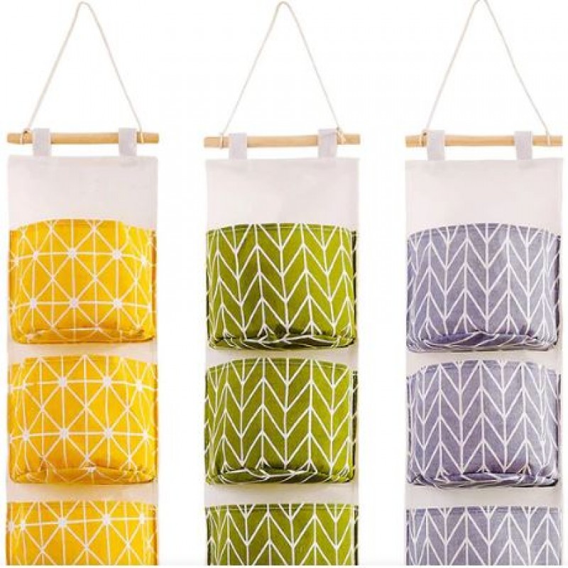 1pc Hanging Pockets Organizer Over The Door, Storage Multi Pocket Bags Hanging Storage Bag
