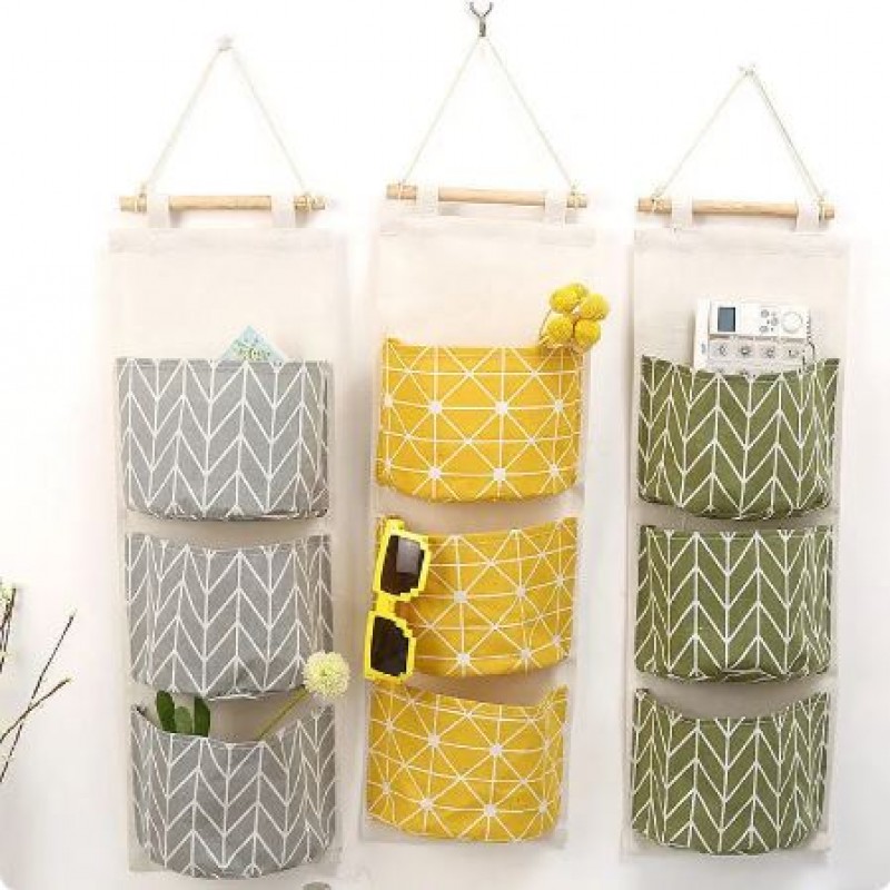 1pc Hanging Pockets Organizer Over The Door, Storage Multi Pocket Bags Hanging Storage Bag