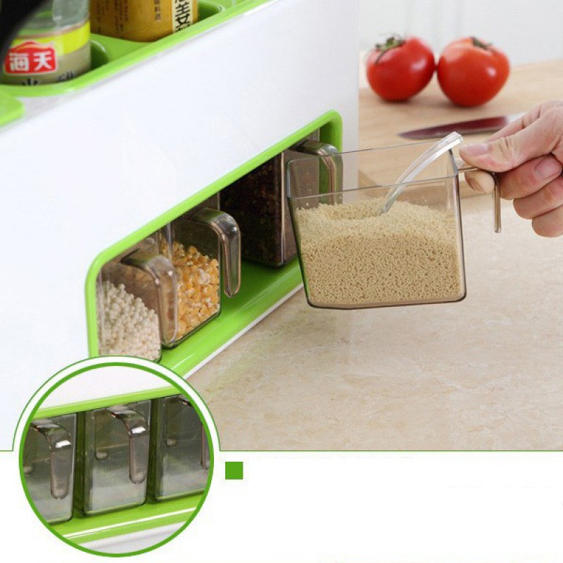 Kitchen Utensils Combination Condiment Storage Box Rack - NY-Store 