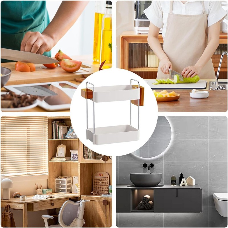 Double Layer Space Saving Desktop Storage Organizer - NY-Store 