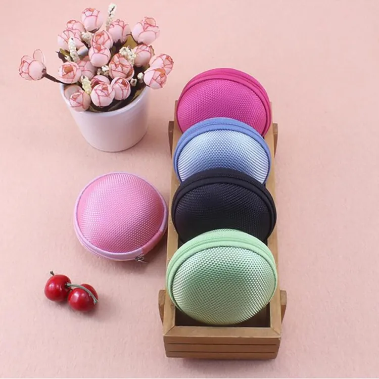 Zipper Fabric Storage Hand Carrying Case For Earphones Handsfree And Other Accessories