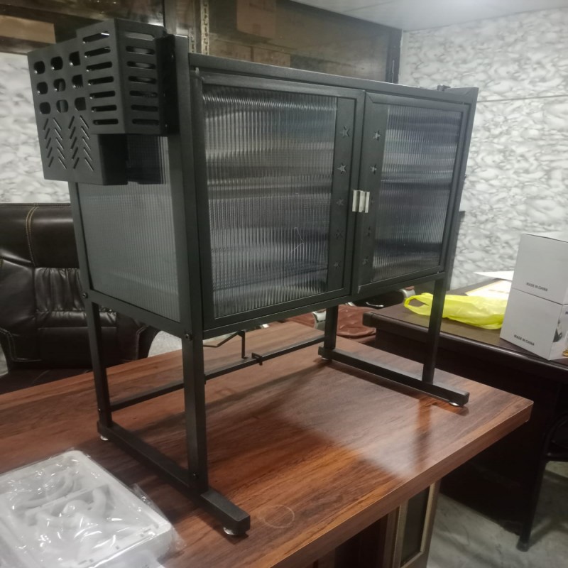 Microwave Stand With Storage Cabinets Dustproof Cupboards Dish Storage Racks Knife Tableware Storage Racks