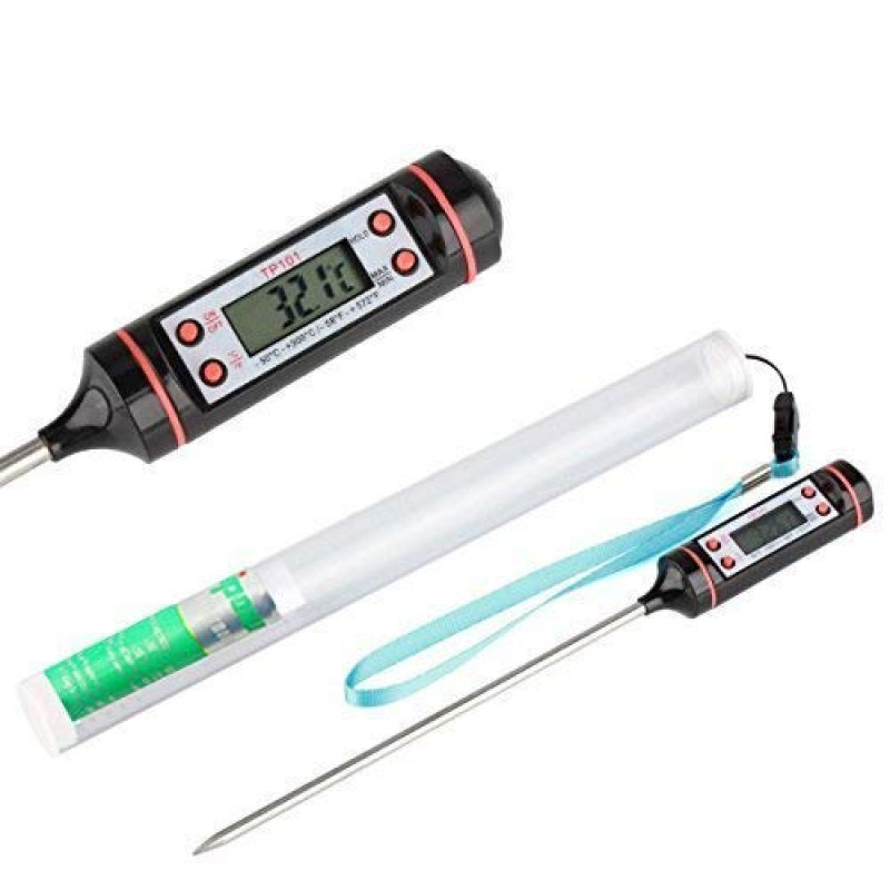 Stainless Steel Digital Instant Read Thermometer For Cooking Kitchen Food, Meat & Bbq