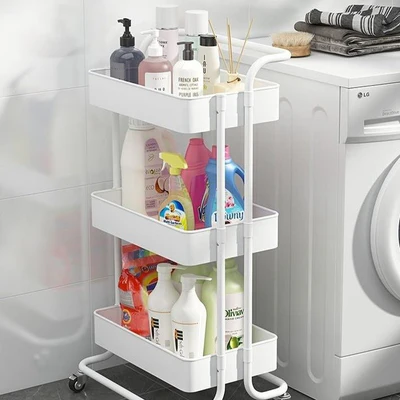 3-Tier Metal Trolley Cart