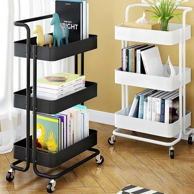 3-Tier Metal Trolley Cart