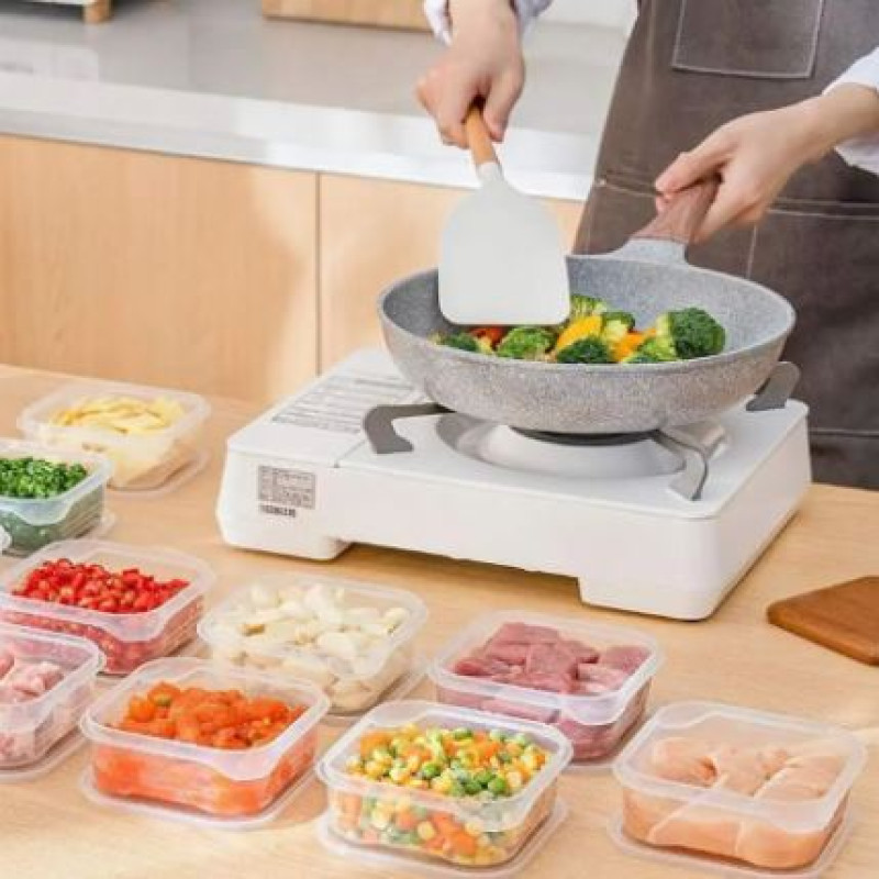 (Pack of 2) Refrigerator Frozen Meat Preservation Box, Freezer Storage Box