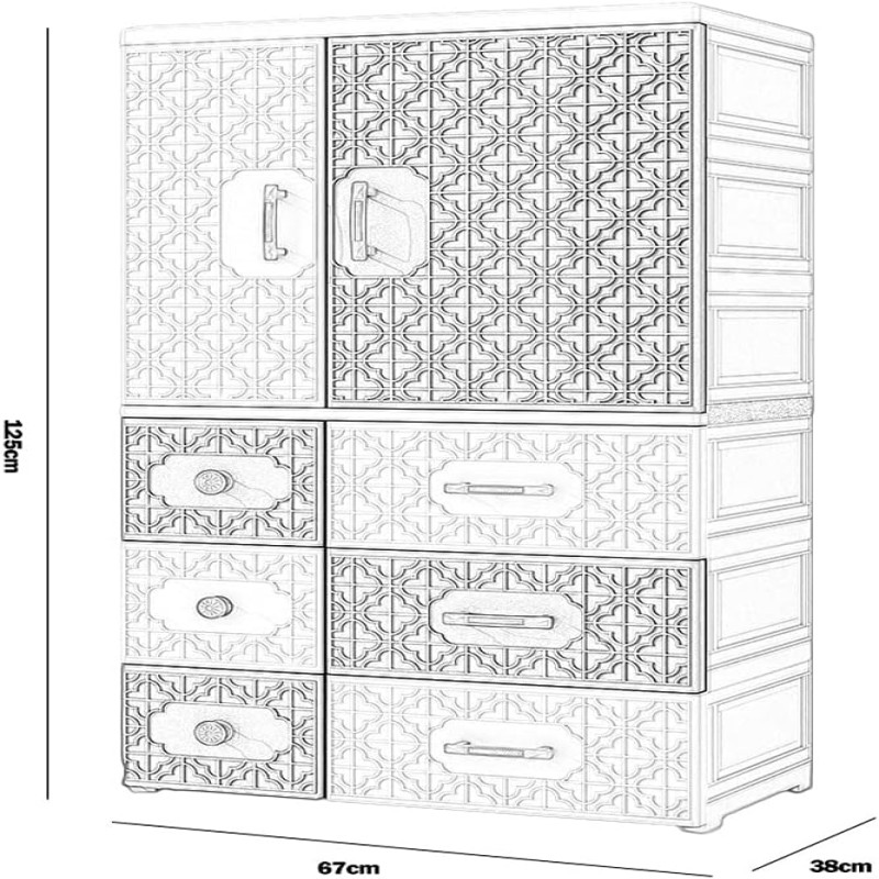 Kids Imported Cupboard Wardrobe With Drawers