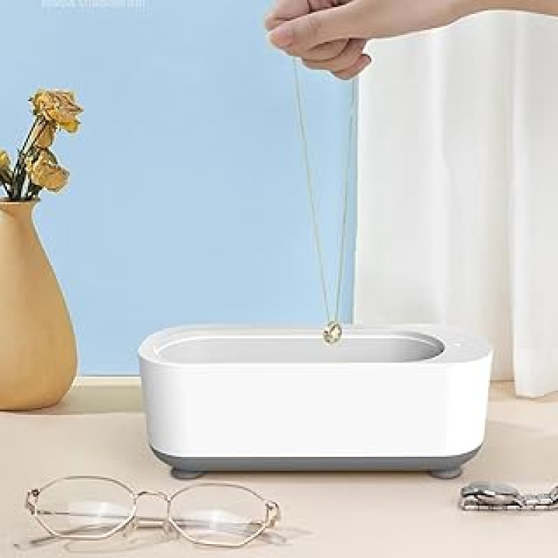 Multifunctional Ultrasonic Cleaner for Jewelry, Coins, Eyeglasses, Watches | Ideal for Home Jewelry Cleaning