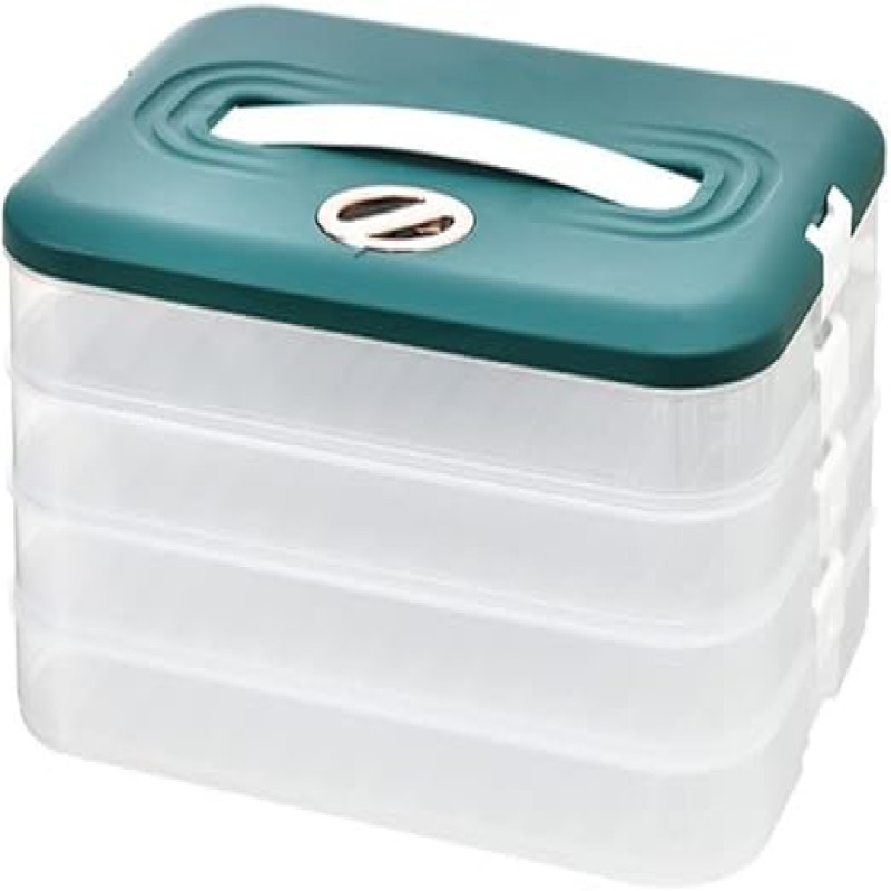 Dumplings Samosa Storage Box Refrigerator Momo's Container Freezing Multi-Layer Frozen Food Grade