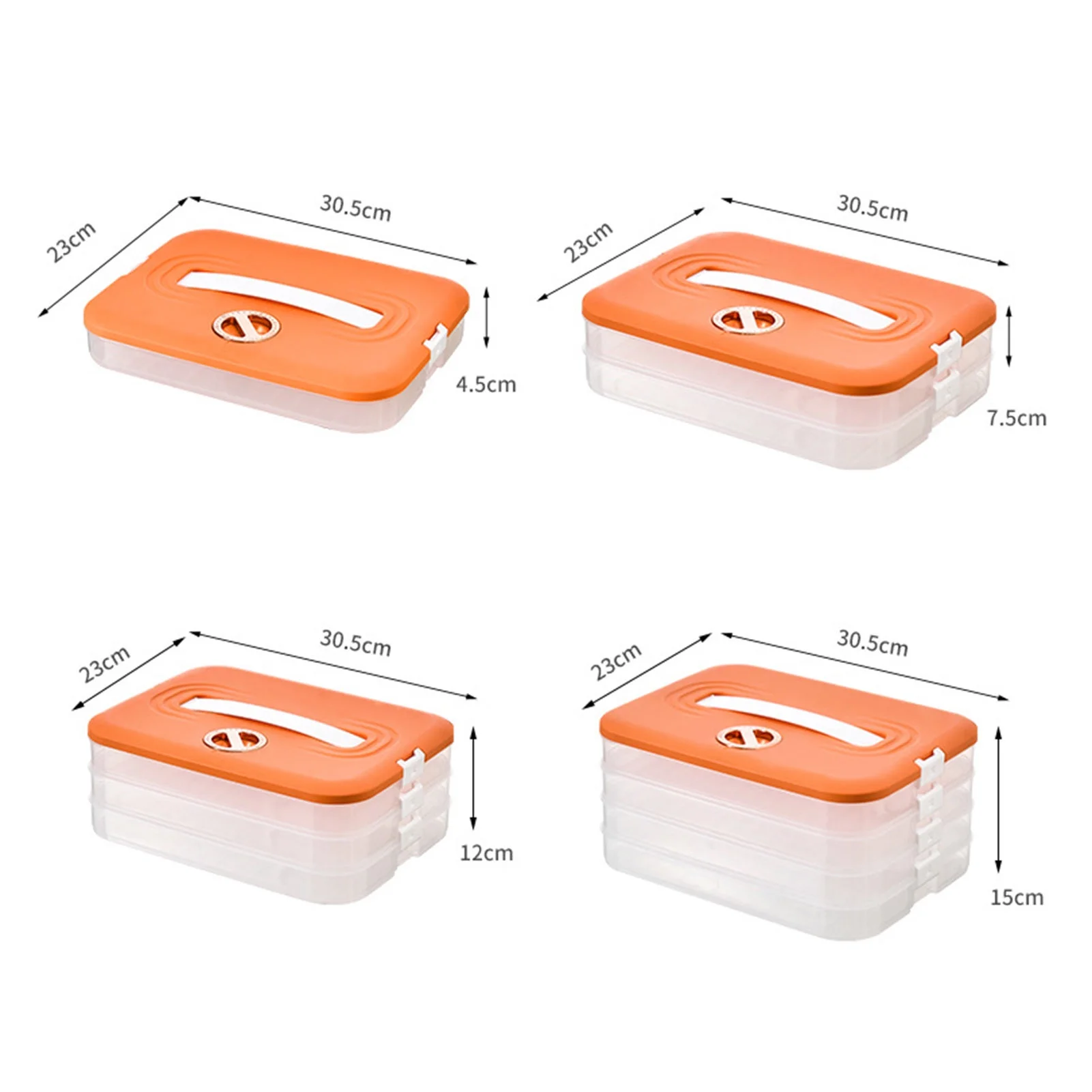 Dumplings Samosa Storage Box Refrigerator Momo's Container Freezing Multi-Layer Frozen Food Grade