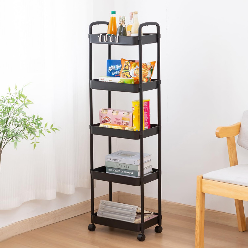 5 Tier Rolling Cart