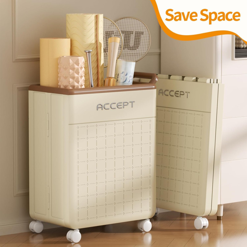 Foldable Storage Box - Foldable Storage Bin/Basket for Sports Equipment, Dirty Clothes, Toys