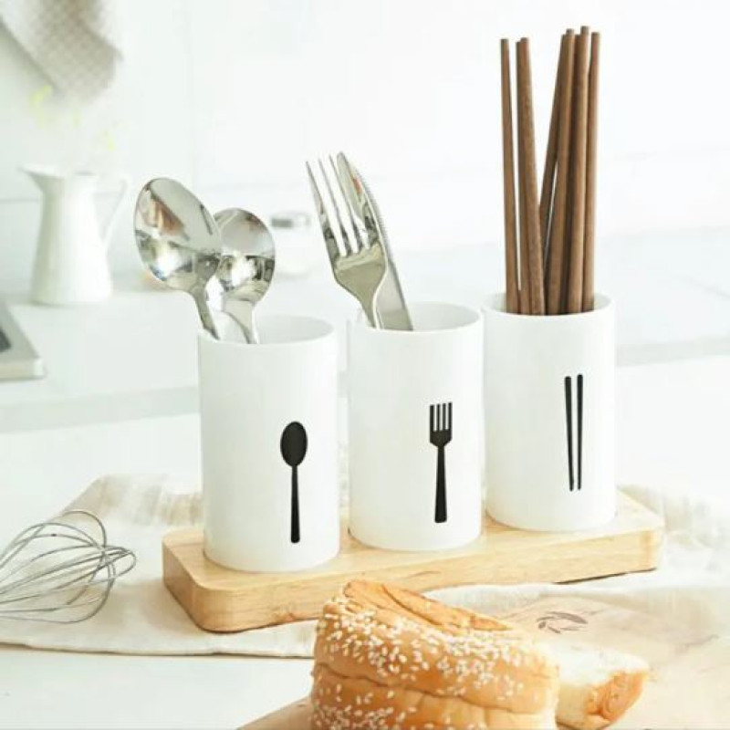 Kitchen Utensil Caddy - Countertop Kitchen Utensil Organizer Flatware ...