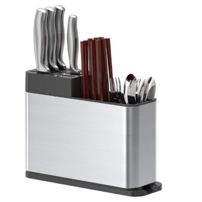 Cutlery Drainer Stainless Steel Rust Proof Kitchen Utensils Organizer ...