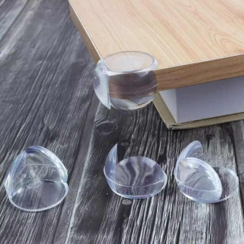 Set Of 4 Bubble Table Corner Protector - Transparent Anti Collision ...