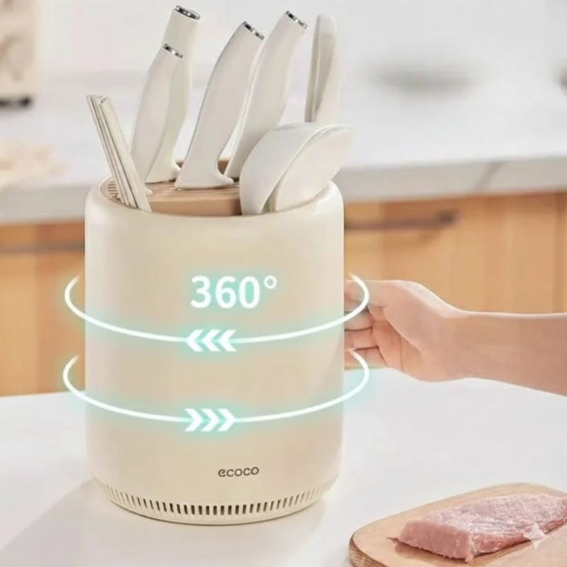 Ecoco 360° Rotating Knife Holder and Utensil Organizer - Knife Holder ...