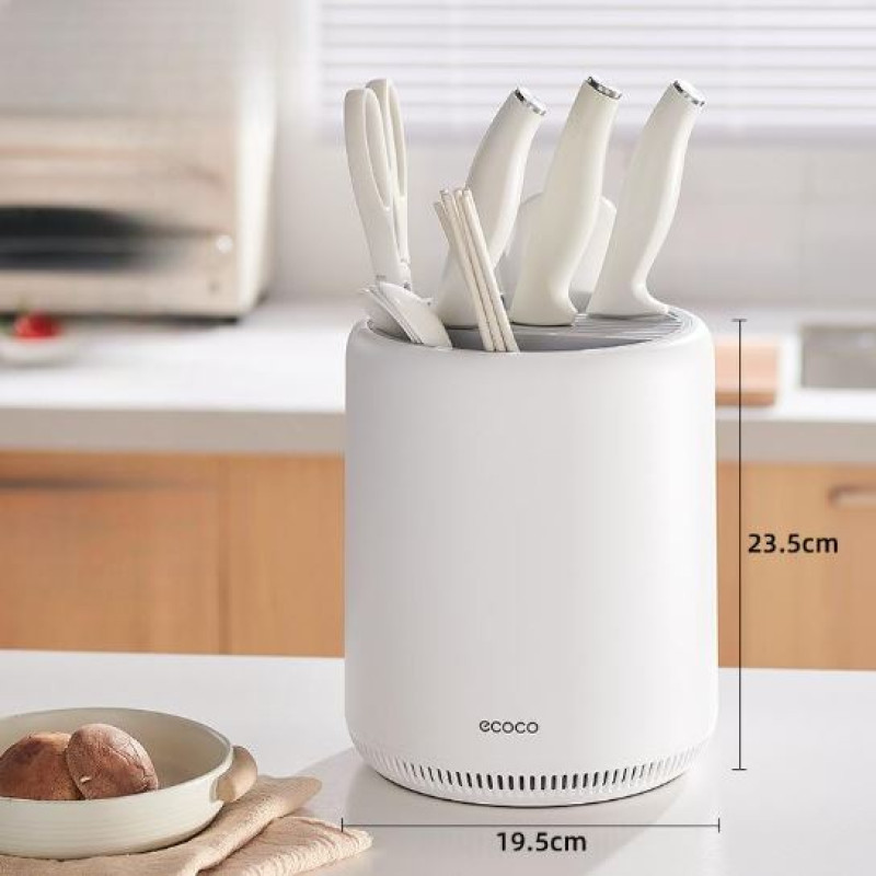 Ecoco 360° Rotating Knife Holder and Utensil Organizer - Knife Holder ...