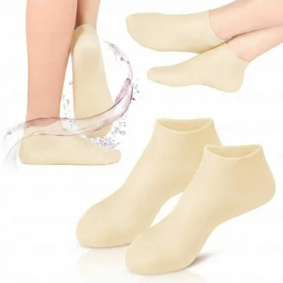 1 Pair Silicone Socks Silicone Gel Sock Silicone Moisturizing Sock Silicone Heel Sock