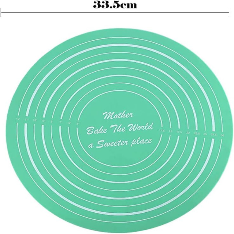 Round Silicone Baking Mat - Cake Mat Silicone Baking Mat with ...
