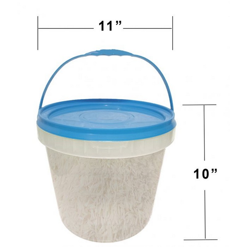 Airtight Rice Bucket 10 Ltrs. Flour Storage Container with Free Spoon