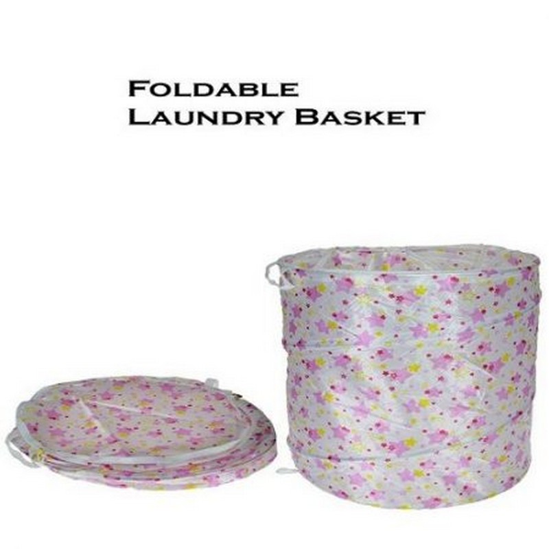 Foldable Drawstring Laundry Basket Dirty Clothes Toy Storage Bucket Organizer Washing Clothes Basket Organizer