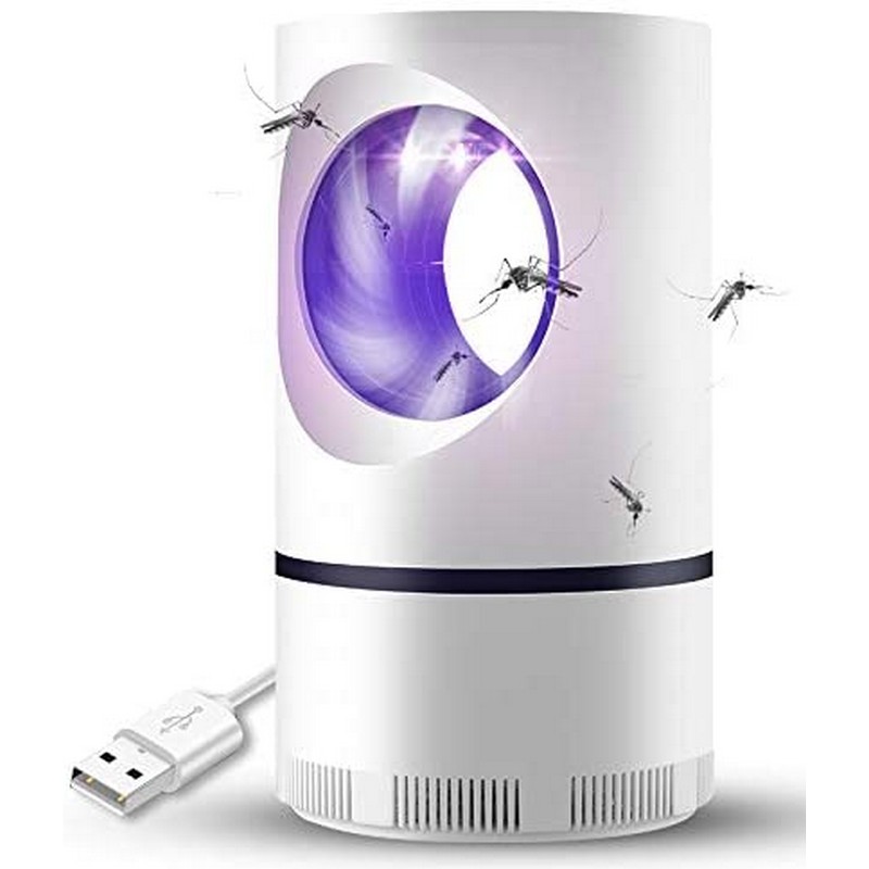 Mosquito Led Killer Lamp - USB Mosquito Lamp LED Night Light for Home Bedroom Office (White)
