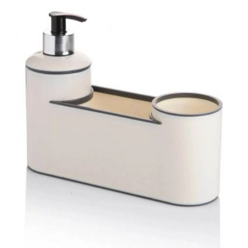 Bathroom Plastic Sink Dispenser Detergent Bottle Toothbrush Container - Soap Box Shower Tray Storage Container