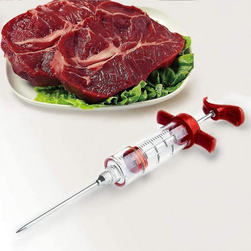 Injection Syringe Kit Plastic Injector Syringe for Meat Marinade NY