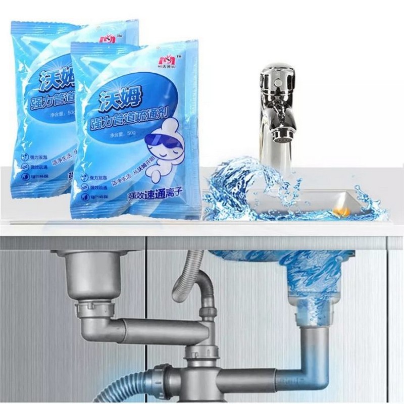 Powerful Sink and Drain Cleaner Portable Powder Home Cleaning Kitchen Toilet Sewer Dredge Agent