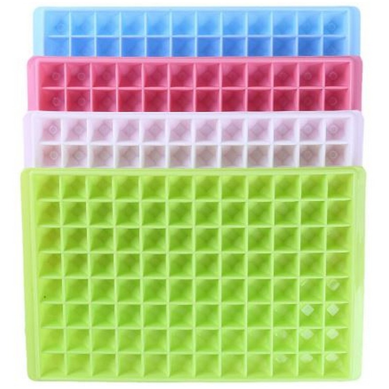 96 Cubes Plastic Ice Cube - Eco Friendly Mini Ice Cube Tray - Creative DIY Square Shape Ice Cubes