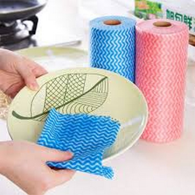 30pcs Non Woven Fabric Washing Cleaning Cloth Towels Disposable